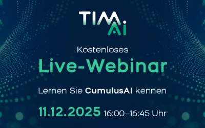 Entdecken Sie CumulusAI – kostenloses Live-Webinar am 11.12.25, 16:00