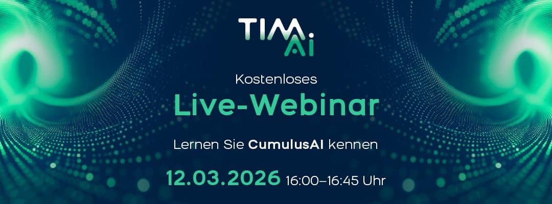 Entdecken Sie CumulusAI – kostenloses Live-Webinar am 12.03.26, 16:00